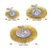 Swpeet 7-Piece Brass Brush Set with Brush Wheel and Cup