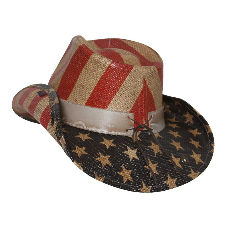 Peter Grimm Blue Justice USA Cowboy Hat
