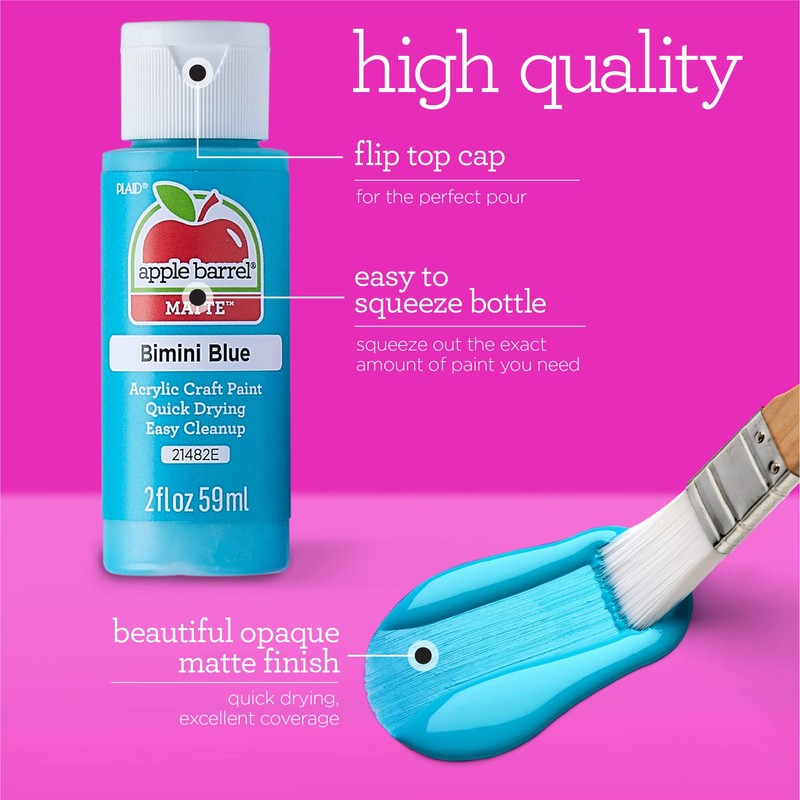 Plaid Acrylic Paint, Elephant Grey, 59 ml (Pack of 1)