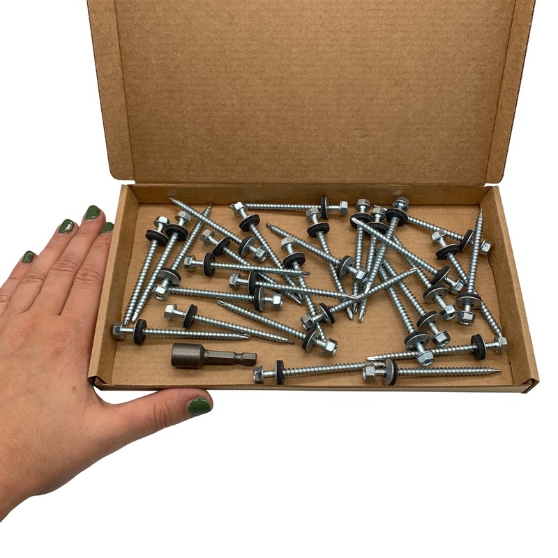(Pack of 30 pcs) DIN 7504-K Zinc Plated Steel 4.8