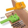 44Pcs Dowel Jig Handheld Dowelling Hole Drilling Guide Tool 6mm