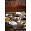 Awasaka JP88-G01 Japanese Tableware, Japonica Chrysanthemum Flower Rice Bowl, Diameter