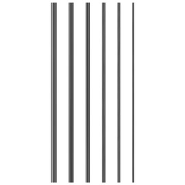 POPETPOP 6pcs Fishing Rod Repair Kit Broken Rod Connectors Broken Pole Repair Carbon Fiber Rod for RC Airplane Fishing Crafts 1mm+1.5mm+2mm+2.5mm