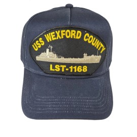 HnP USS Wexford County LST-1168 Ship HAT - Navy Blue - Veteran Owned Business