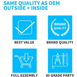 BURANIFUSION for VW for Jetta 2005-2015 Coil Spring Insulator Rear Coil Spring Isolator Set Black Rear WEF0375