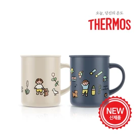 Thermos / 써모스X제로퍼제로 진공단열 반전 머그컵 JDG-350KC, 써모스 JDG-350KC-ZPZ1 리틀걸
