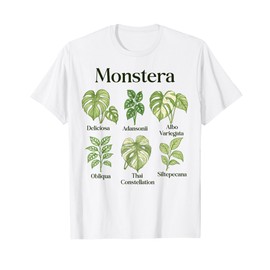 Monstera Varieties Deliciosa Albo Thai Houseplants Mom Dad T-Shirt