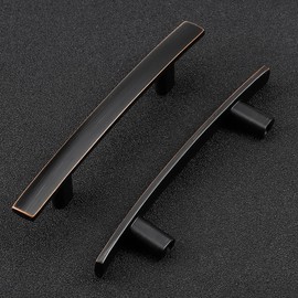 Ravinte 15 Pack Cabinet Handles 3 Inch Oil Rubbed Bronze Kitchen Cabinet Handles Drawer Pulls for Kitchen Cupboard Arch Cabinet Pulls for Dresser Drawer Curved Cabinet Hardware