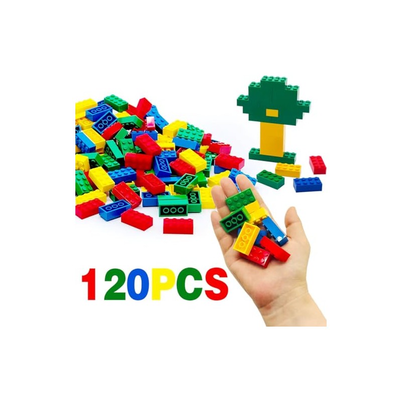 Juego de 120 piezas de bloques de construcción clásicos 2x4