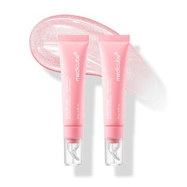 [medicube] PDRN Peptide Jelly Gloss Balm | Moisturizing Lip Gloss with Pink Peptide, Hyaluronic Acid, Ceramide & Shea Butter | Clear Gloss with Silver Pearl for a Plump, Glossy Lips | 10g:_2ea