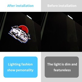LED Car Door Logo Lights Compatible for ES300h/ES350/ES250 2019-2024 Courtesy Projector Laser Welcome Lamp Puddle Lights Kit Car Accessories (ES 2018-2024)