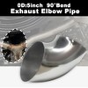 Gorniloxam OD 5 Inch 90 degree exhaust elbow Pipe SS304
