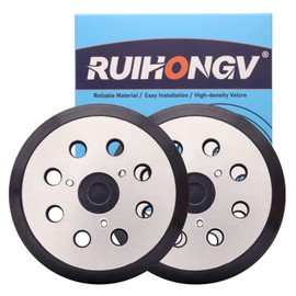 RUIHONGV 2 Pack Replacement Sander Pad Compatible with Makita, 5 Inch 8 Hole Hook and Loop Orbital Metal Sanding Pads for BO5030K BO5031K BO5041K
