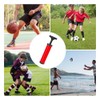 多機能スポーツ用ボールポンプ：サッカー、バスケットボール、バレーボール、水球、ラグビー、エクササイズ用スポーツボールやバルーン、スイム用インフレータブルポンプ、針付きの空気入れ (レッド9件セット)