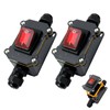30A 220V IP65 Waterproof Cable Switch AYWHP 2 Pieces Waterproof