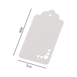 100pcs Gift Tags Wedding Tags Kraft Paper Labels and Jute String for Valentine's Day Christmas Gift Wrapping