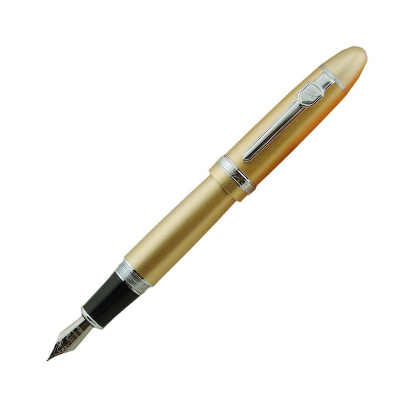 Pluma estilográfica Lanxivi Jinhao 159 Color Champagne de ajuste de