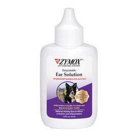 ZYMOX Enzymatic Ear Solution with 0.5-Percent Hydrocortisone, for Dog & Cat, 1.25 oz