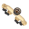G3/4 4‑Way Water Hose Splitter Garden Hose Adapter Watering Connector