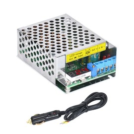 DIHOOL 12V DC to 24V 36V DC Step Up Converter, Adjustable Voltage Regulator DC Boost Converter, cigarette lighter plug, US-IPS-P14-S