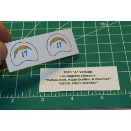 2020-2023 LA Chargers "A" Football Gumball Helmets DIECUT DECALS ONLY San Diego
