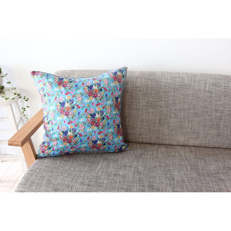 DDintex Floret LONDON Cushion Cover Statelly Bouquet Blue 45x45cm [With