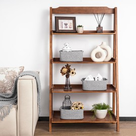 Storage Baskets, Small Shelf Baskets for Organizing, Baby Toy Storage for Gifting, Woven Rope Basket for Nursery Organization 3 Pack, White & Gray, 28 x 18 x 11 cm