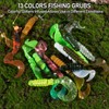 Dr.Fish 10 Pack Grub Fishing Lures 4" Soft Plastic Baits