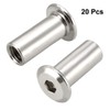 uxcell M6x17mm Hex Socket Head Insert Nut Screw Post Sleeve