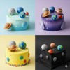 Space Planet Silicone Molds Planet Meteorite Fondant Mold