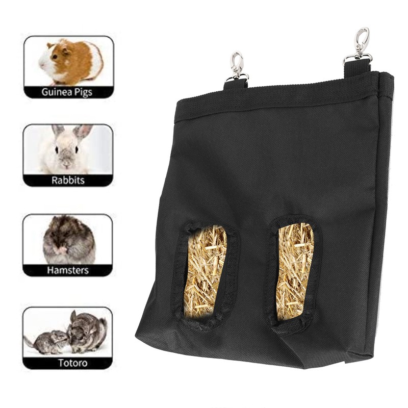 Rabbit Feeder Bag 600D Oxford Fabric Hanging Feeding Device Supply