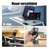 Soporte Celular Auto Magnético Qzgyoool Ventosa Ajustable Negro