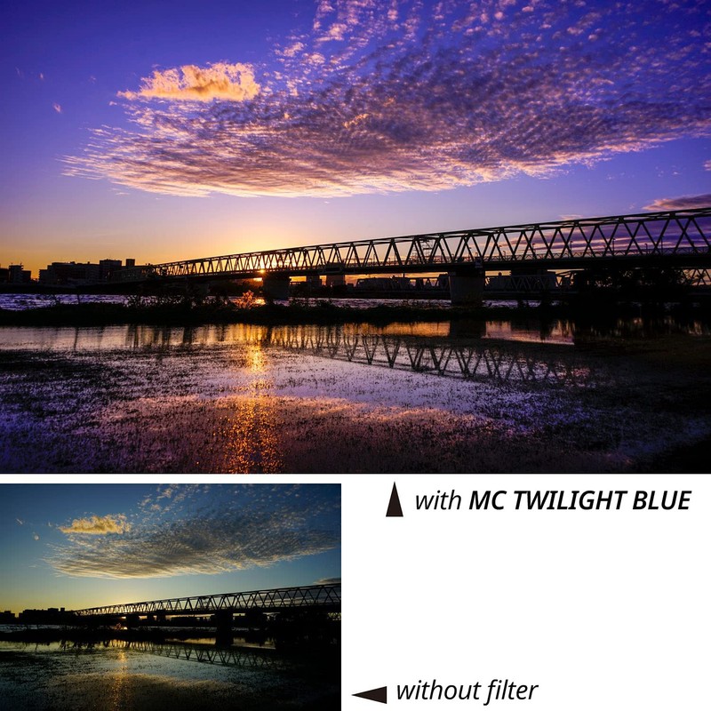 Kenko Lens Filter with Colour Effect MC Twilight Blue 82