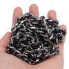 8pcs Curb Chain 8 Side Milled Straight Buckle 1.2meter DIY
