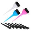 LALAFINA Essential Hair Dye Tools Set 9pcs Kit Bowl Clips