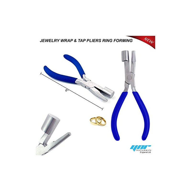YNR Jewellery WRAP & TAP Pliers Ring Forming Bail Making