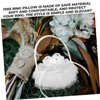 CAXUSD Heart-Shaped Lace Ring Pillow Box Wedding Ring Holder Versatile