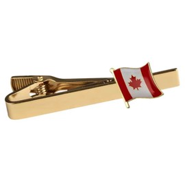 Canada Canadian National Flag Maple Leaf 2.2" Tie Clip Tieclip
