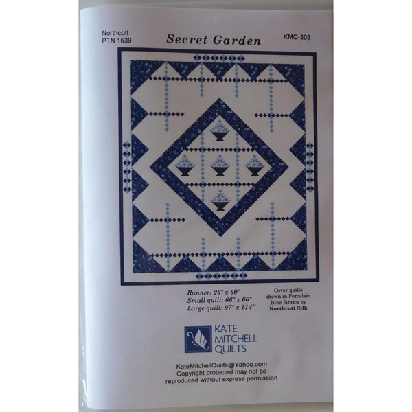 Kate Mitchell Quilts Pattern~Secret Garden~Gorgeous Classic Quilt in Three Sizes