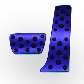 Rxmgf Brake Pedal Gas Accelerator Pedal Cover Compatible with Toyota Camry 2018-2024 Highlander 2020-2023 RAV4 2019-2023 Sienna 2021-2023 and Compatible with Lexus ES LS UX (Blue)