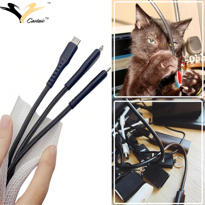 Castaic Cable Organiser, White, 6.6ft, 1/2''