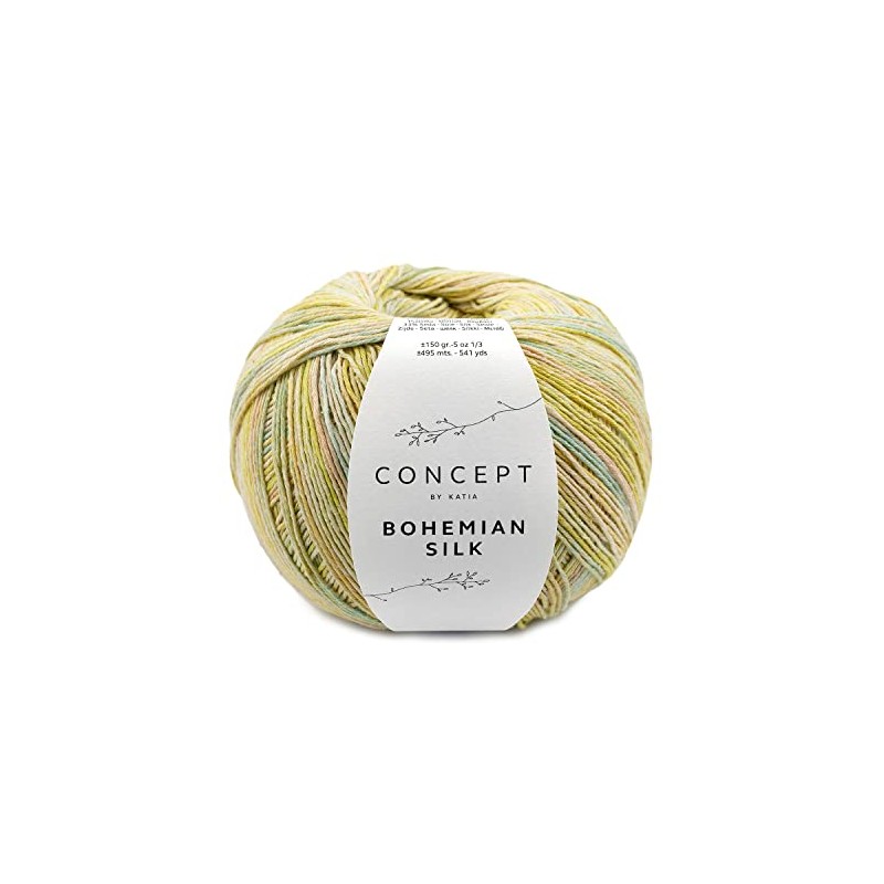 Knitting Yarn Cotton Silk | Katia Bohemian Silk 150 g