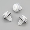 VVO Fasteners- White Plastic Interior Carpet & Upholstery Fastener Clips