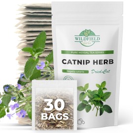 30 Bags Catnip Tea Catnip Herb Tea (Nepeta L.) - 30 Count 1.5g Bags Cat Nip Leaf Herb Hierba Gatera