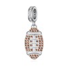 Football Charm for Women 925 Sterling Silver Football Charms for