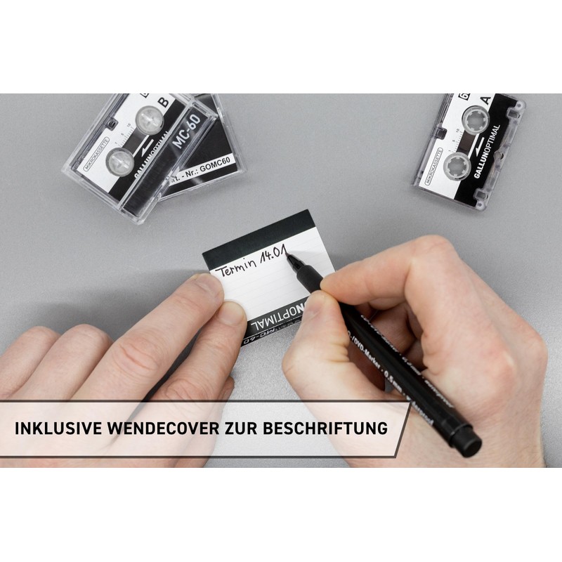 GALLUNOPTIMAL MC60 Microcassette - for Voice Recorders - Pack of