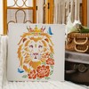 FINGERINSPIRE Lion Head Stencil Template, 11.7x8.3 inch African Big Cat