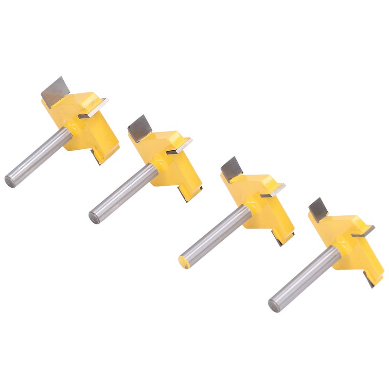 Spoilboard Surfacing Router Bit Set 4 Flute Rabbet Slot Flattening