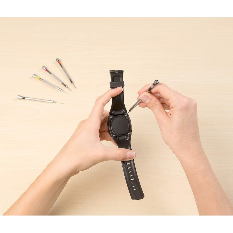 AGT Watch Screwdriver: 5-Piece Watchmaker Screwdriver Set (Watchmaker's Screwdriver, Watch