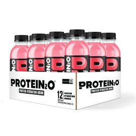 Protein2o Protein2o 20g Whey Protein Isolate Hydration Drink, 350mg of Electrolytes, Vitamins B5 & B6, Sugar Free, Strawberry Watermelon, 16.9 oz Bottle (12 Count)